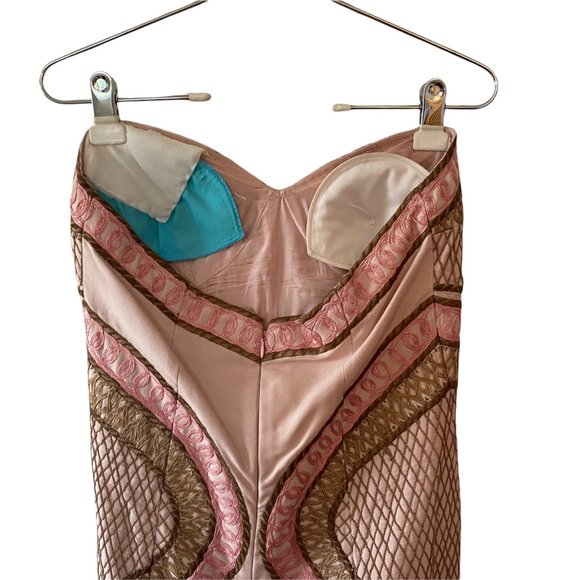 Vintage Tracy Reese Silk Embroidered Dress Suit Set 6/8 - Picture 6 of 10